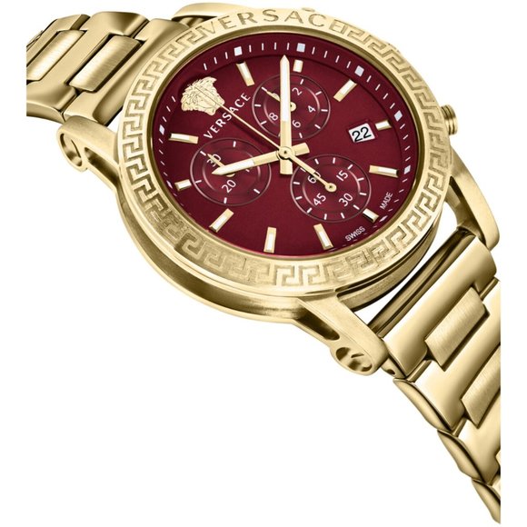 Versace Red Womens Gold 40mm Watch main image 4
